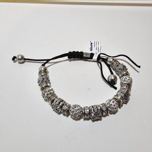 2012 Nicole Tm Charm Beaded Drawstring Adjustable Fashion Bracelet Bracelet NWT
